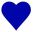 Herz blue